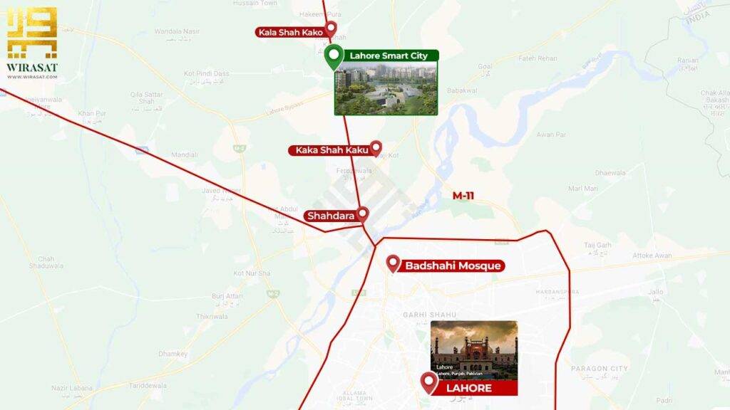 lahore smart city location map