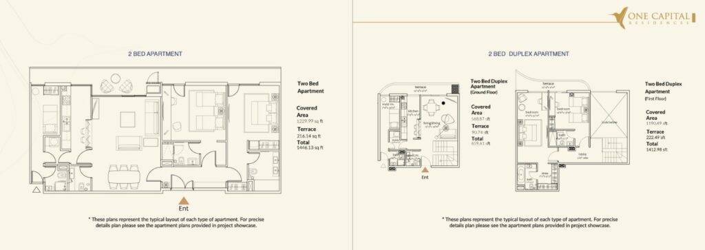 2 bed apartment layout plan