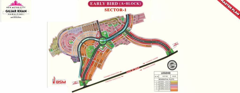 early bird A Block new metro city gujar khan