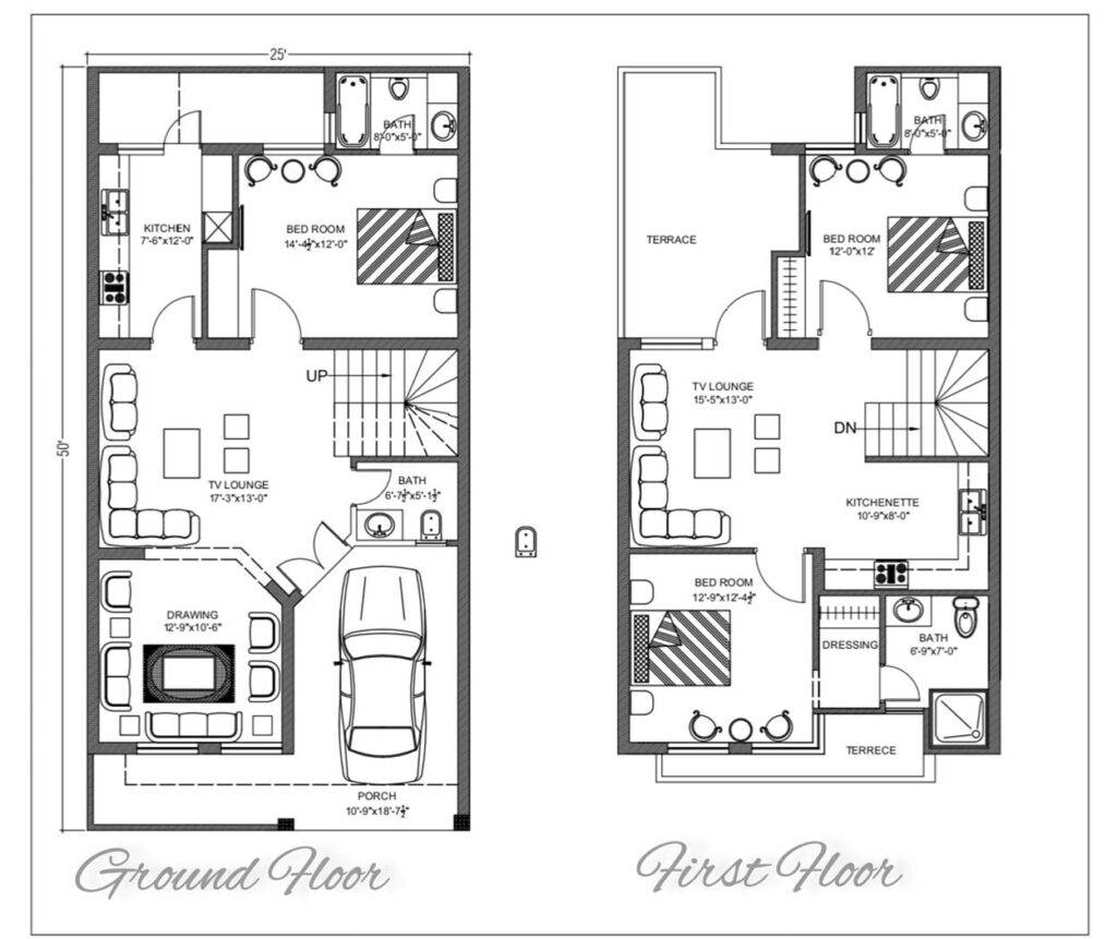 Proposed Plan Ground Floor and First Floor