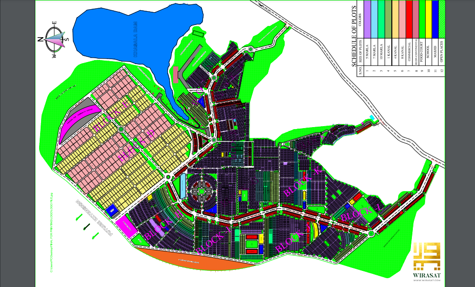 Rudn Enclave layout plan and plots details 