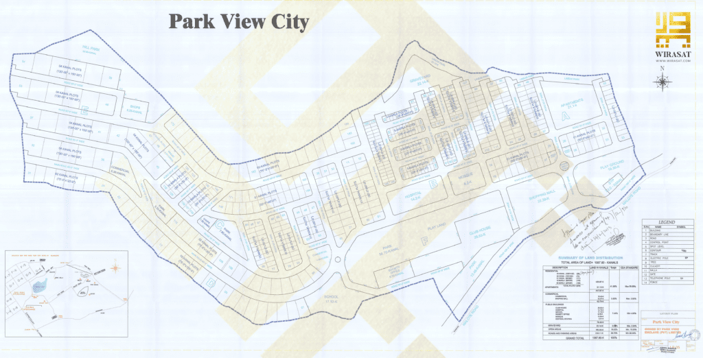 Park View City Islamabad layout plan