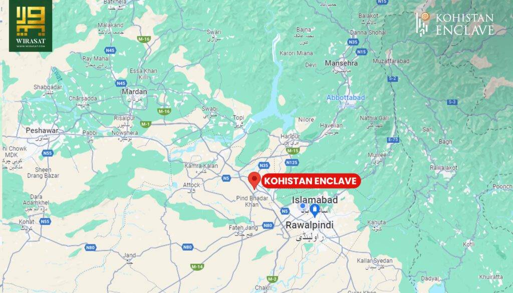 Kohistan Enclave location map