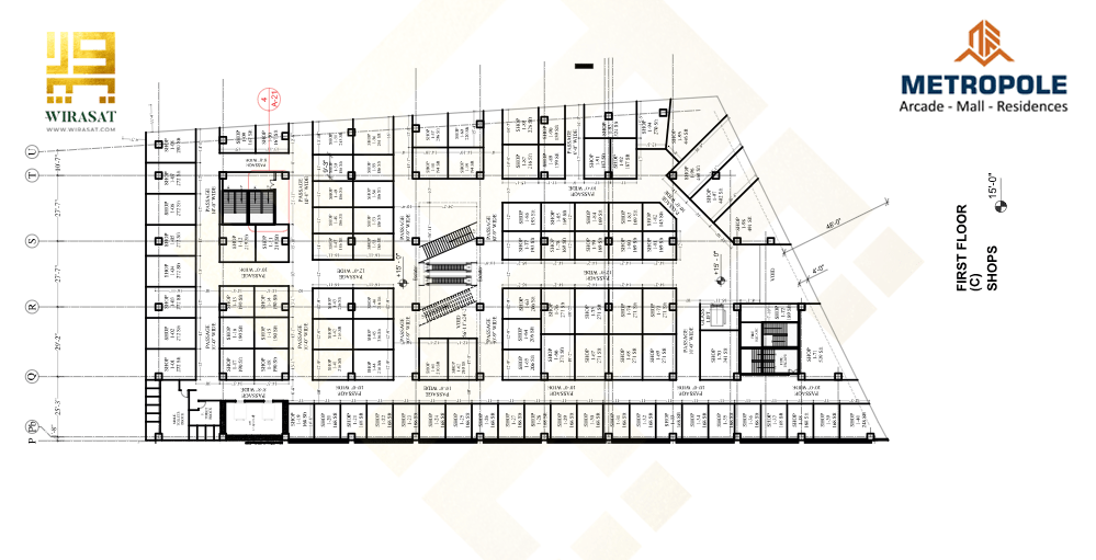 Metropole Arcade 1st floor layout plan