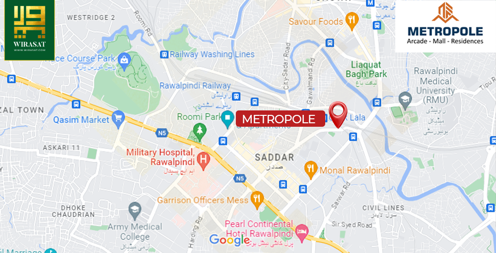 Metropole Arcade location map 