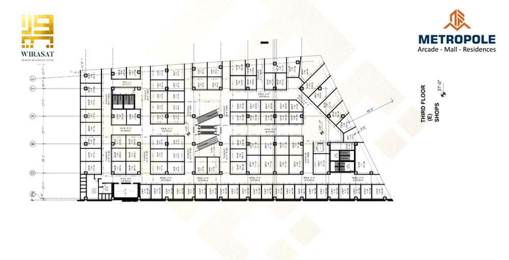 Metropole Arcade 3rd floor layout plan