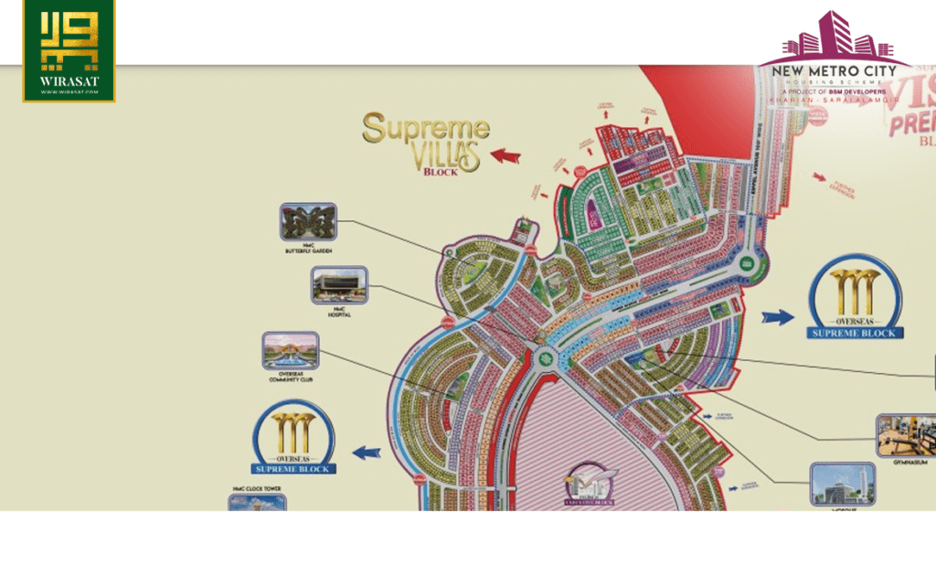 nmc Kharian Overseas Supreme Block layout map