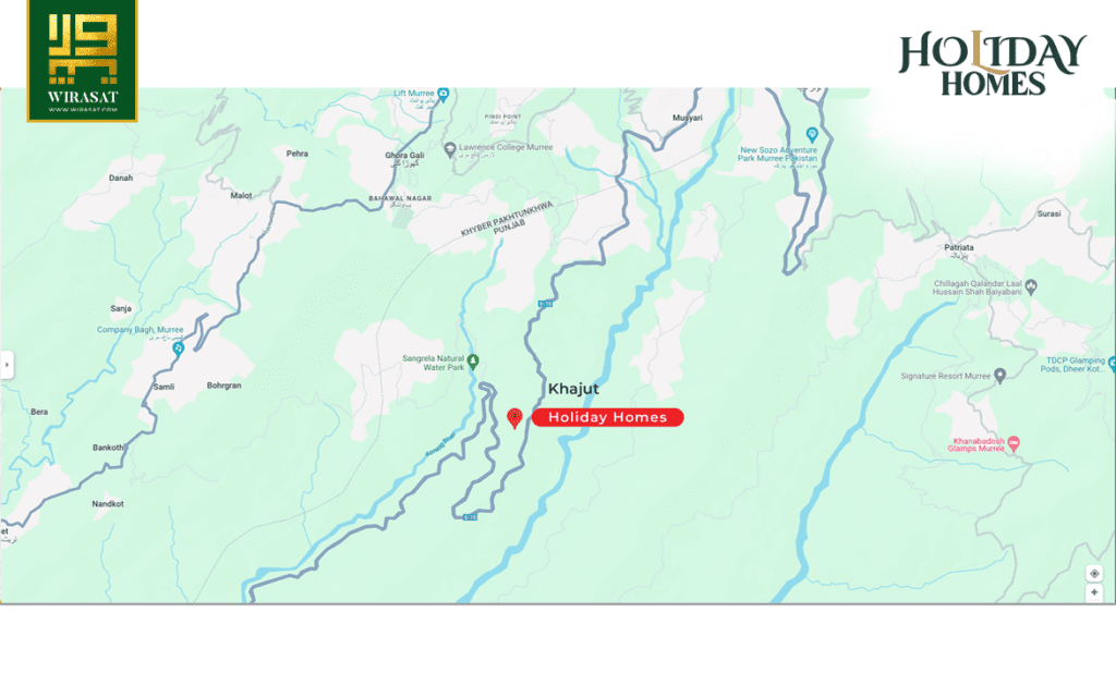 Location Map Holiday Homes Murree