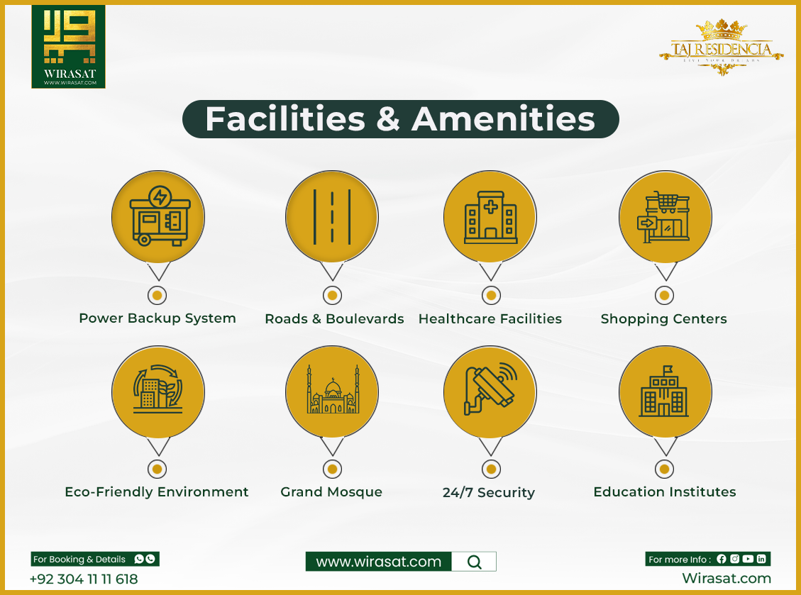 Facilities And Amenities of Taj Residencia