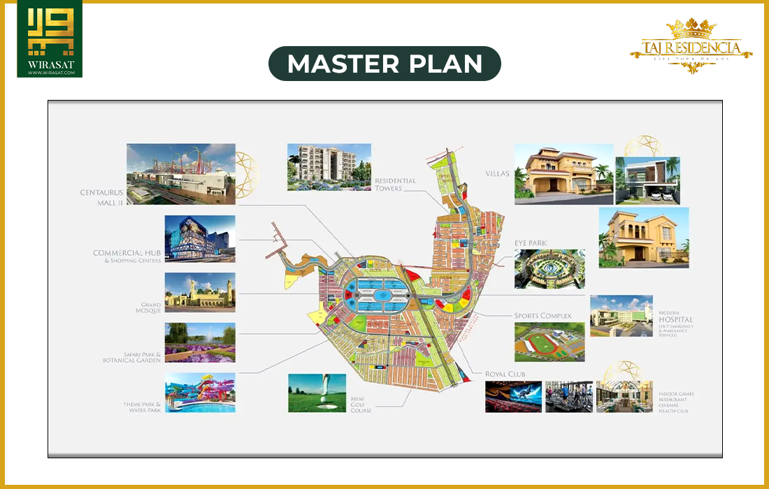 Master Plan of Taj Residencia Islamabad