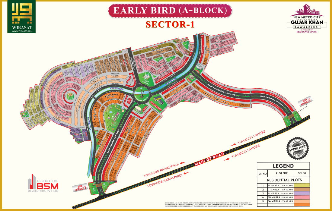 New Metro City Gujjar Khan Early Bird A Block