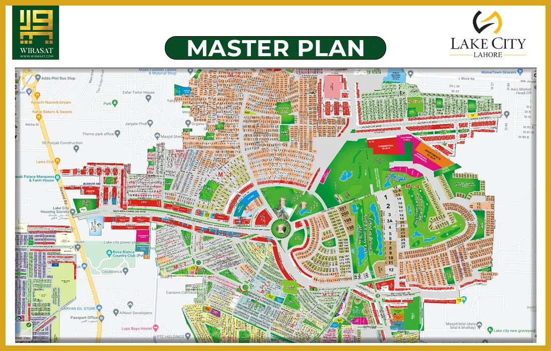 Lake City Lahore Master plan