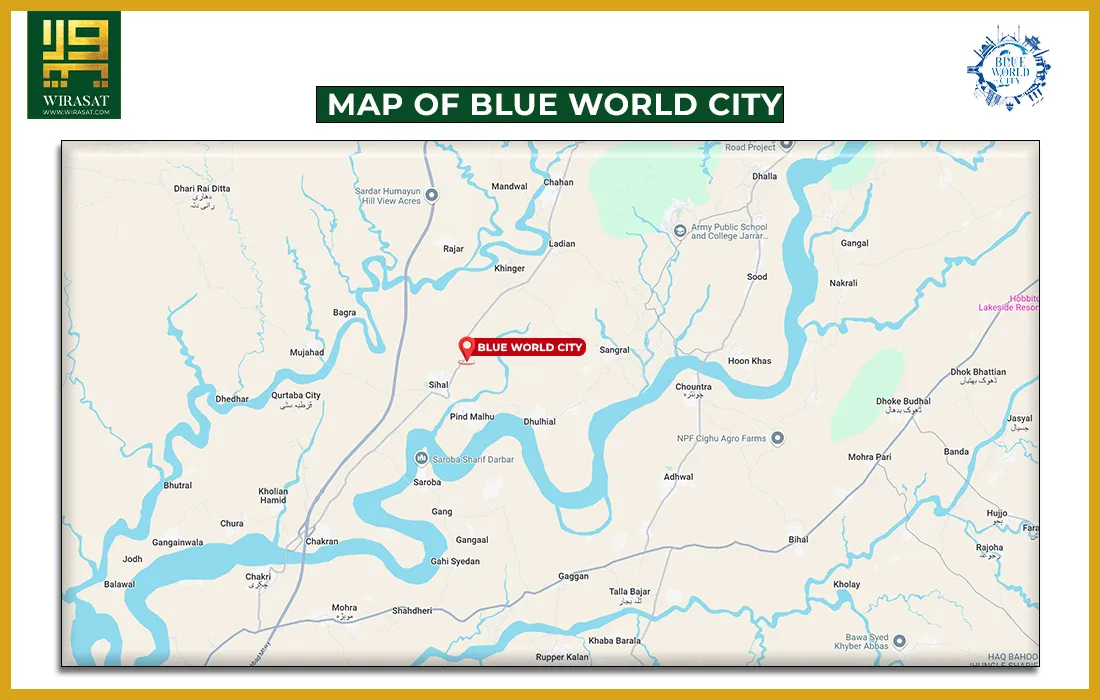 Map of Blue World City