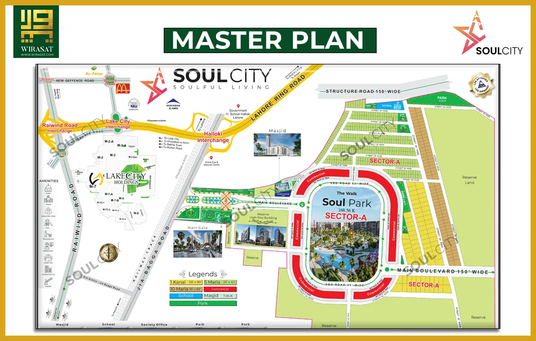 Master Plan of Soul City Lahore