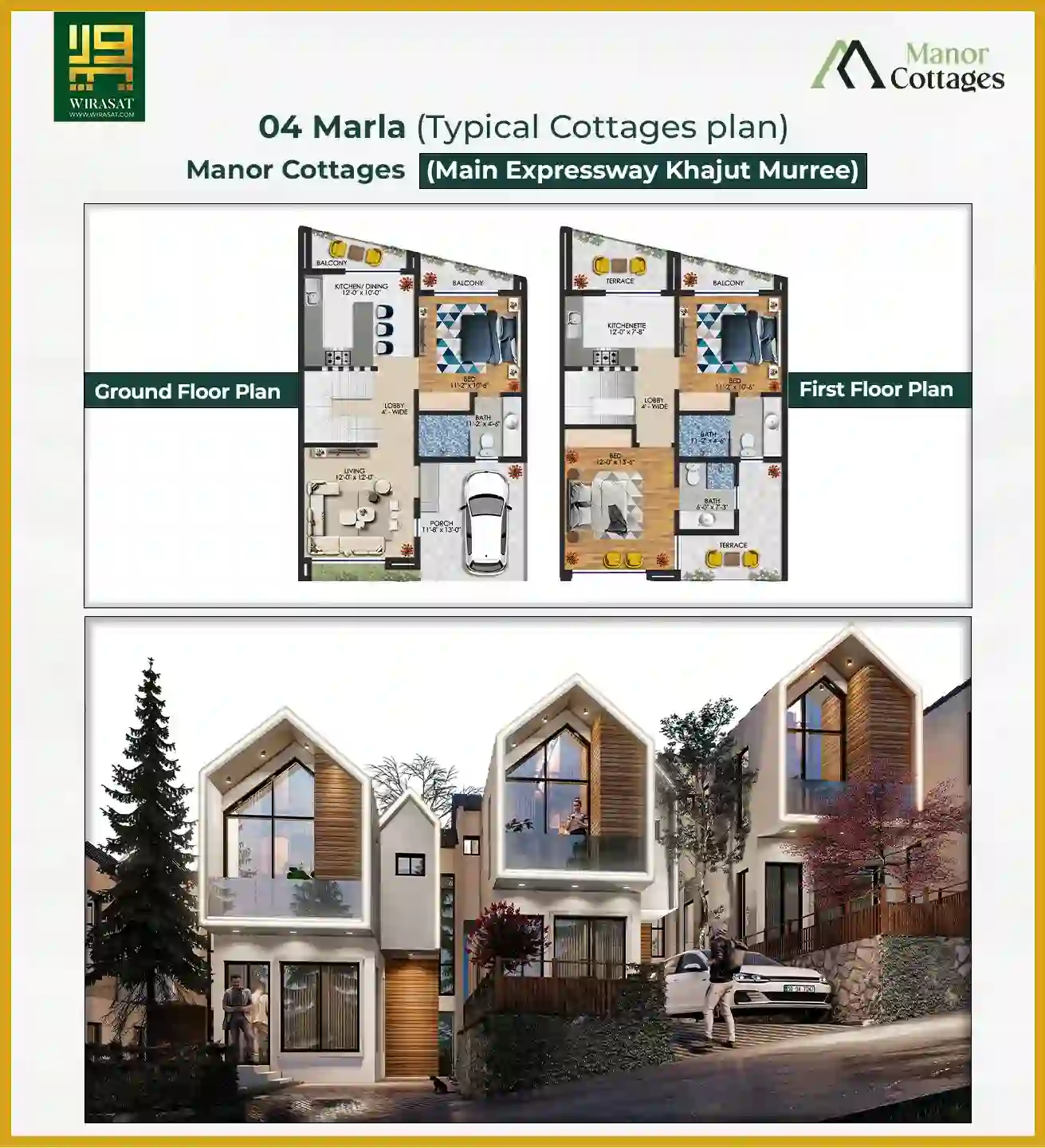 4 Marla Cottages Merge layout