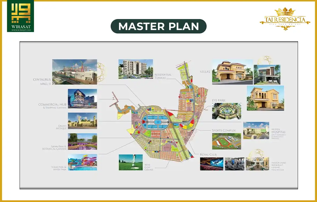 Master Plan of Taj Residencia Islamabad