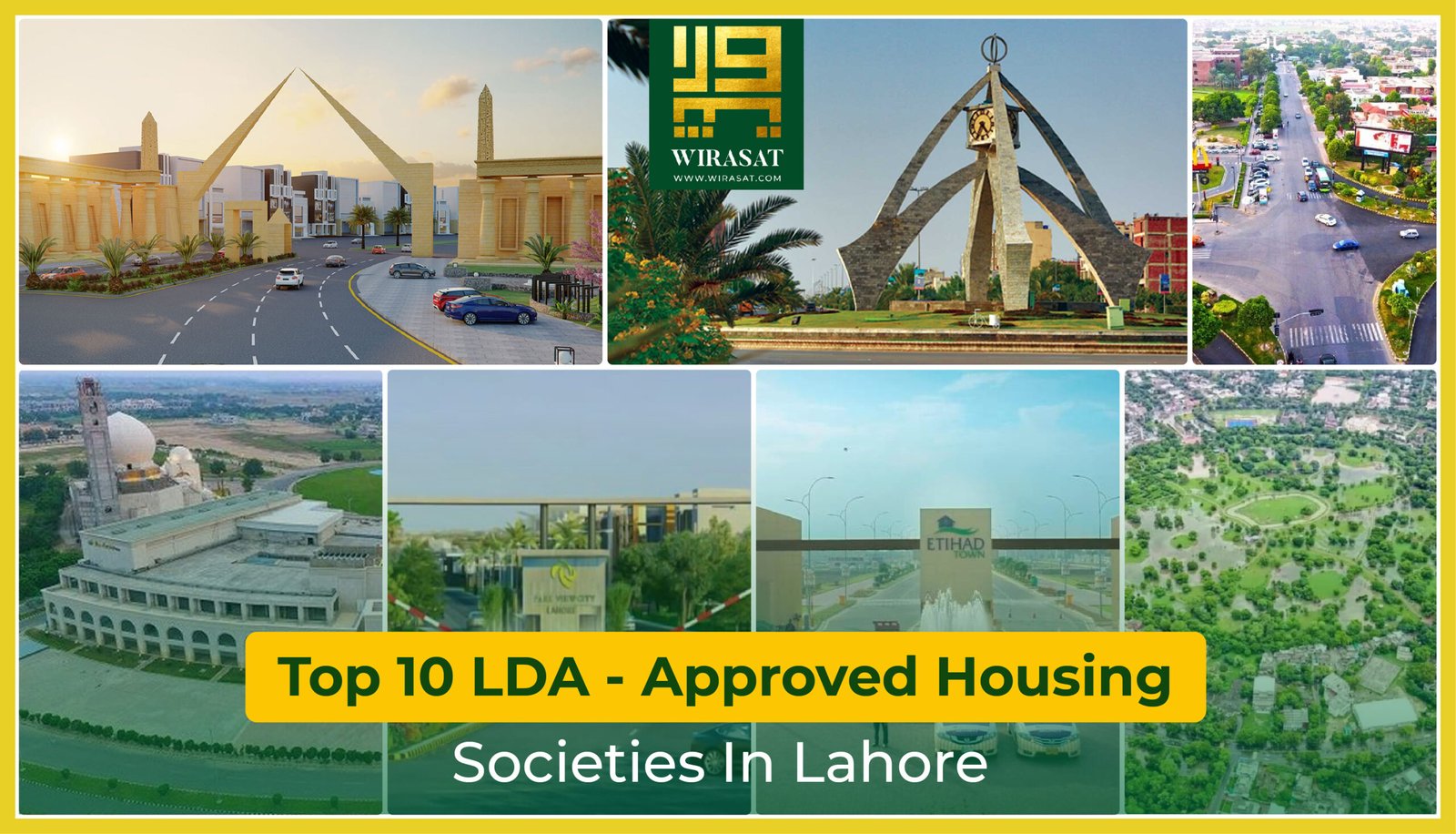 Top 10 LDA - Approved Housing Societies In Lahore