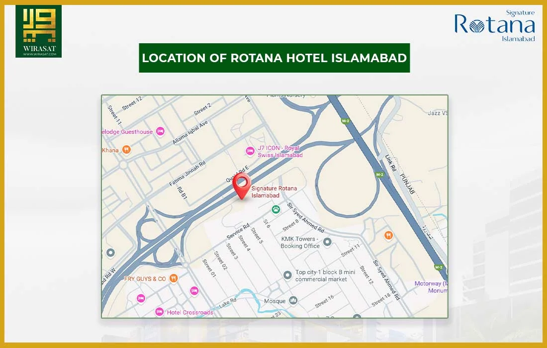 J7 Rotana Islamabad Location Map