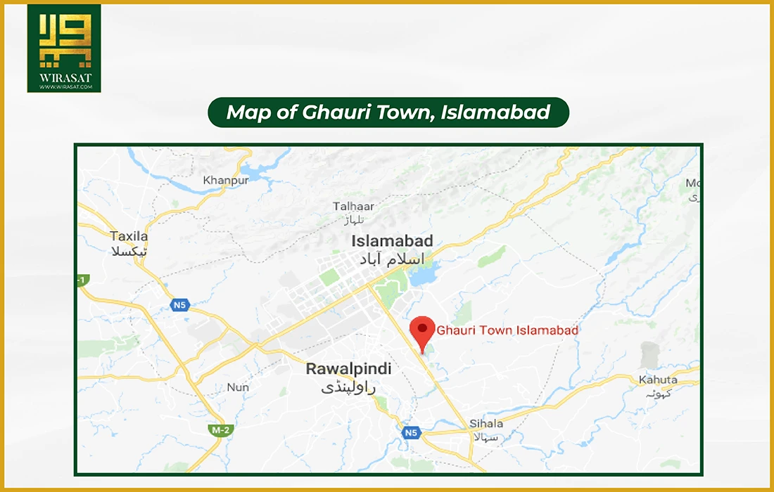 Map of Ghauri Town, Islamabad