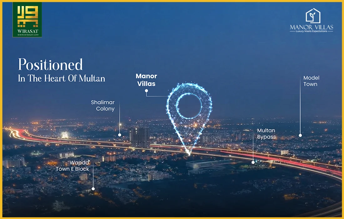 Location of Manor Villas Multan