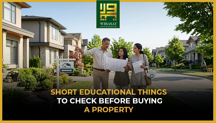 Short Educational things to check before buying a property