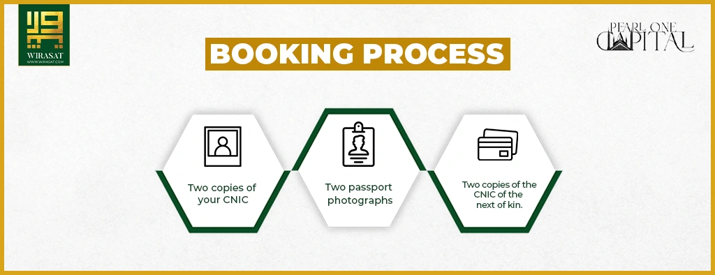 Booking process of Pearl One Capital DHA 2 Islamabad
