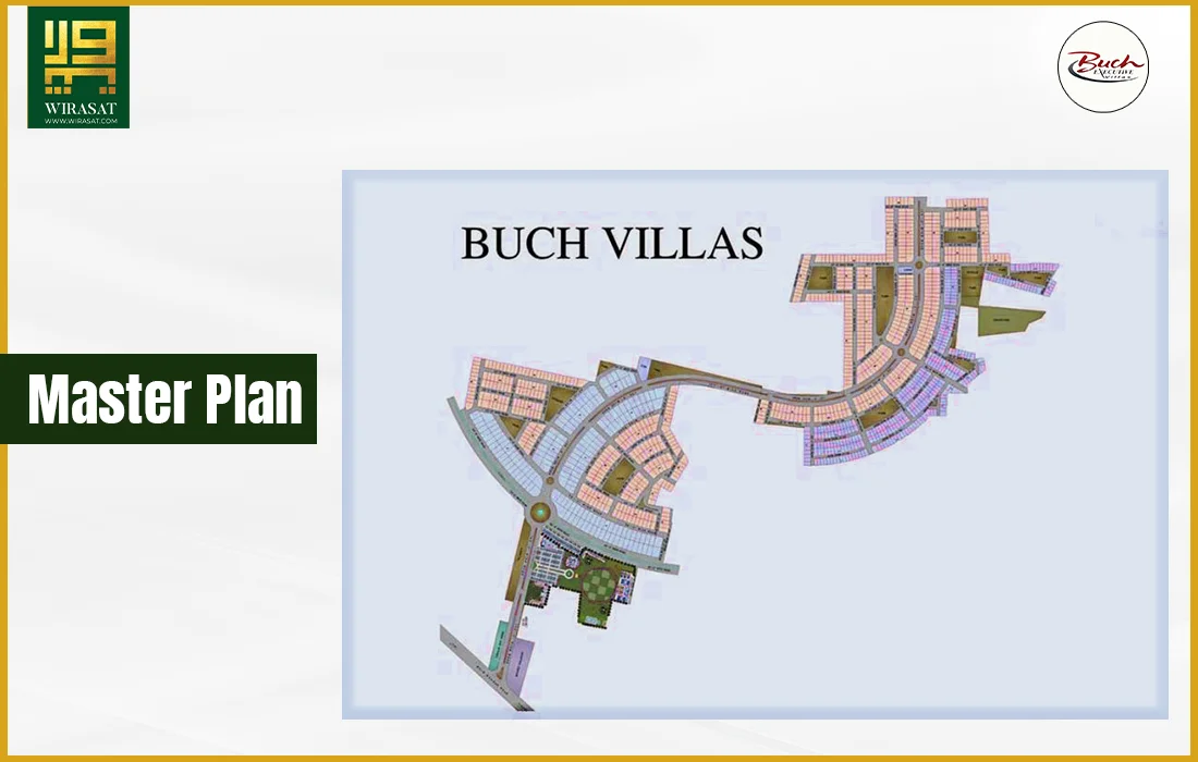 master plan of Buch executive Villas Multan