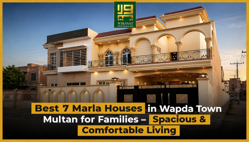 Best 7 Marla Houses in Wapda Town Multan for Families – Spacious & Comfortable Living
