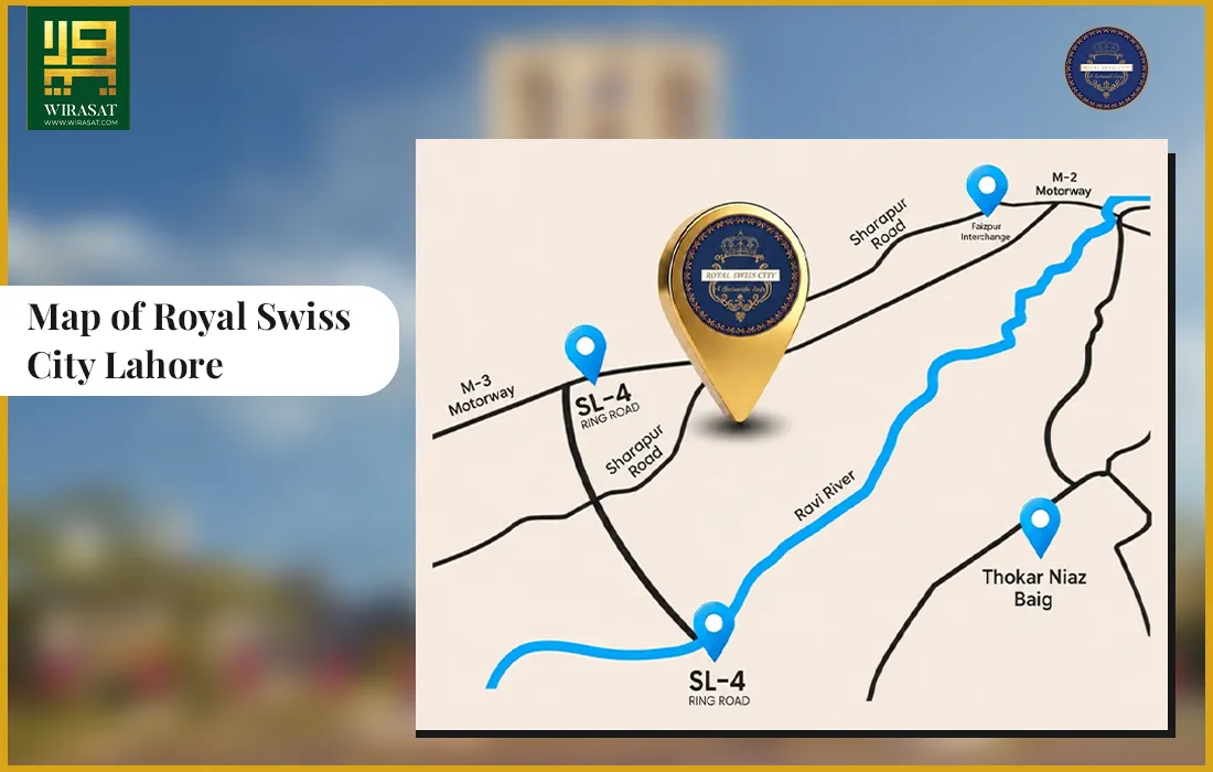 Map of Royal Swiss City Lahore