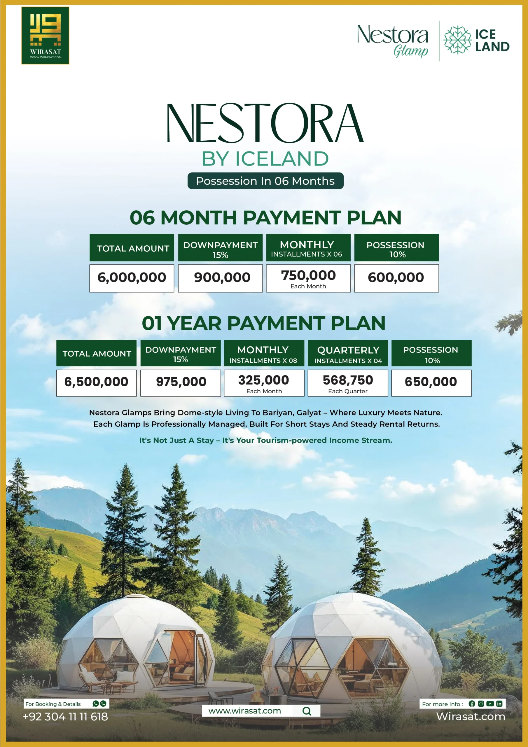 Nestora Glamps Payment Plan