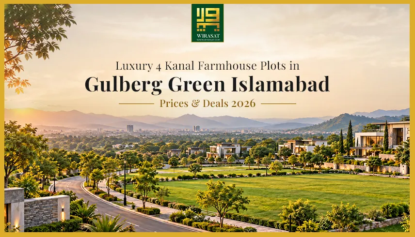 Luxury 4 Kanal Farmhouse Plots in Gulberg Green Islamabad – Prices & Deals 2026